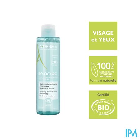 Aderma Biology Ac Zuiverend Micellair Water 200ml 10