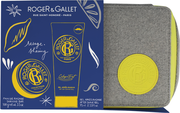 Roger&gallet Set Noel Homme Rasage 2 Prod.+trousse 1