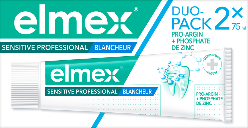 Elmex Sensitive Pro.whitening Tandpasta 2x75ml Nf 3