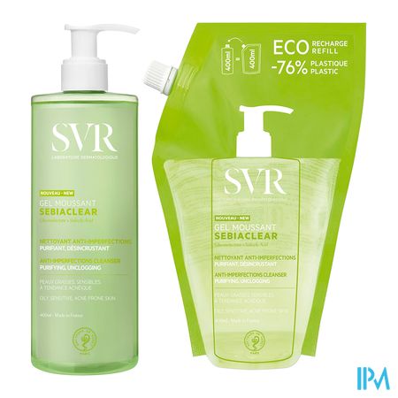 Svr Sebiaclear Gel 400ml+refill 400ml Rempl4656039 3