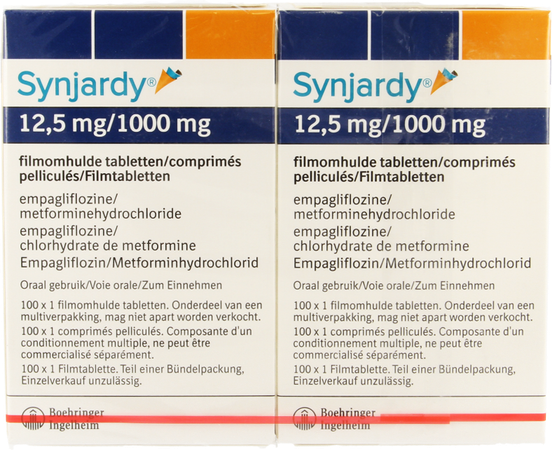 Synjardy 12,5mg/1000mg Filmomh Tabl 200 X 1 Ud 1