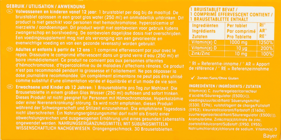 Redoxvita Triple Action Bruistabl 30 4