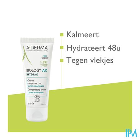 Aderma Biology Ac Hydra Compenserende Creme 40ml 10