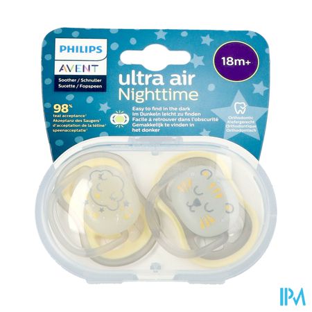 Philips Avent Sucette +18m Air Night Neutral 2