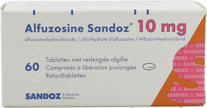 Alfuzosine Sandoz Comp 60 X 10mg 1