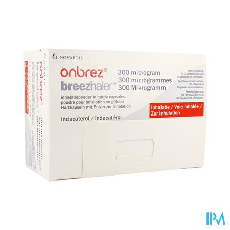 Onbrez Breezhaler 300 Mcg Pulv Inhal Caps 3x30