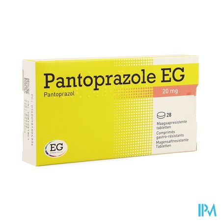 Pantoprazole EG 20Mg Maagsapresist.Tabl Blist 28