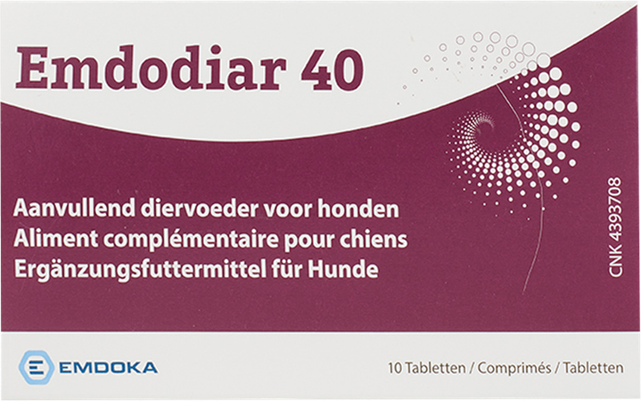 Emdodiar 40 Aanvullend Diervoed. Hond Comp 10 1