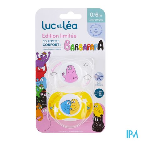Luc&lea Duo Fopspeen Ana 0-6m Barbapapa Ring 2 1