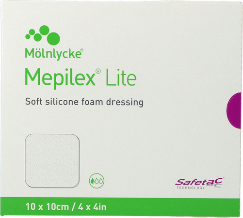 Mepilex Lite Pans Fin Sil Ster 10x10,00cm 5 284100 2