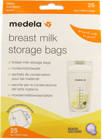 Medela Zakjes Voor Moedermelk 180ml 25 6