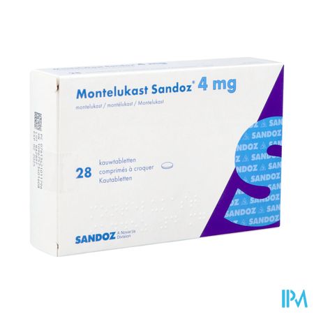 Montelukast Sandoz Kauwtabletten 28 X 4mg