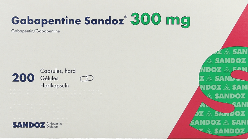 Gabapentine 300mg Sandoz Caps 200 X 300mg 3