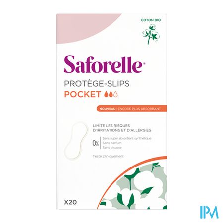 Saforelle Coton Protect Inlegkruisjes Pocket 20