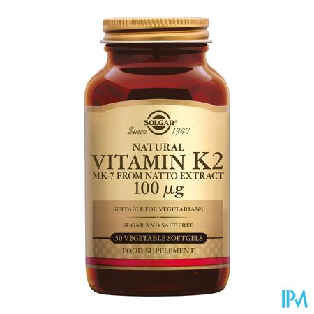 Solgar Vitamin K-2 (mk-7) V-caps 50x100mcg