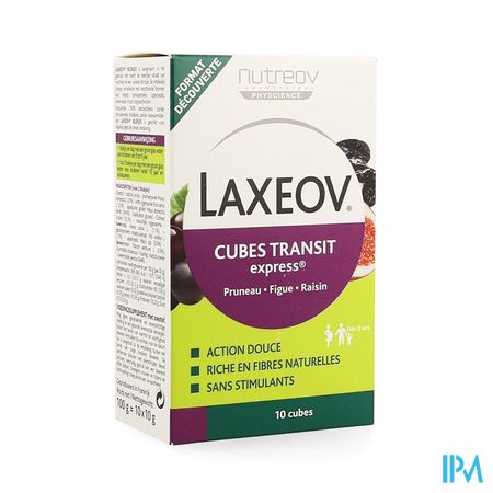 Laxeov Transit Pruim-vijg-druif Blokjes 10x10g