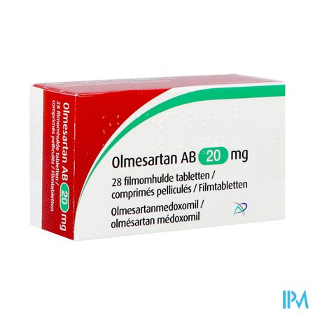 Olmesartan Ab 20mg Filmomh Tabl 28