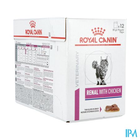 Royal Canin Cat Renal Chick.gravy Pouch Wet 12x85g