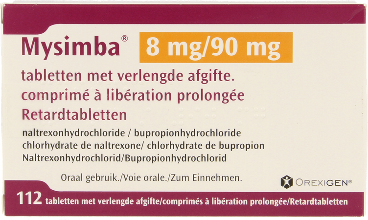 Mysimba 8mg/90mg Verlengde Afgifte Comp 112 1