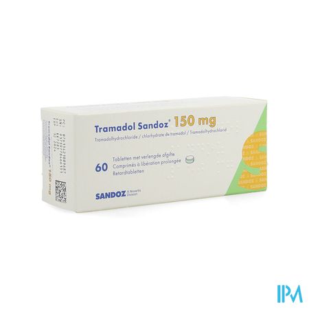 Tramadol 150 Sandoz Tabl Verl Afgifte 60 X 150mg