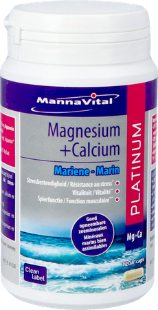 Mannavital Magnesium + Calcium Mariene V-caps 120 11