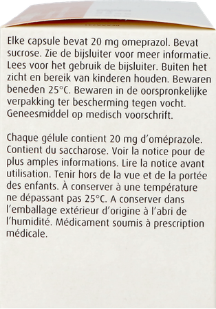 Omeprazol Ab 20mg Maagsapresist. Caps 100 Blister 5