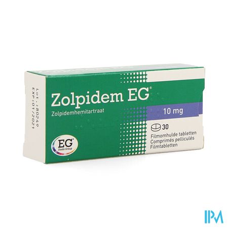 Zolpidem EG 10 Mg Comp Pell 30 X 10 Mg