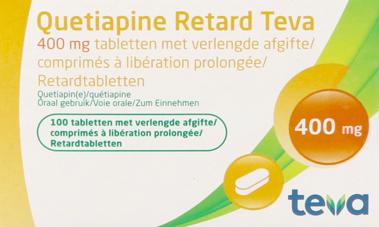 Quetiapine Retard Teva 400mg Comp 100 X 400mg 3