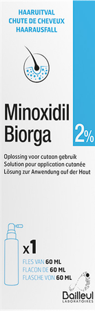 Minoxidil Biorga 2% Opl Cutaan Koffer Fl 1x60ml 2