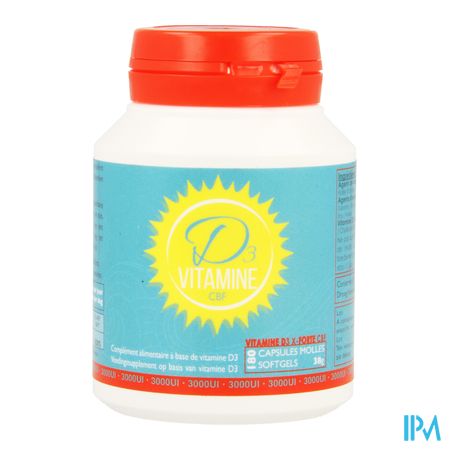 Vitamine D3 Cbf X-forte 3000ui Softgels 180 1