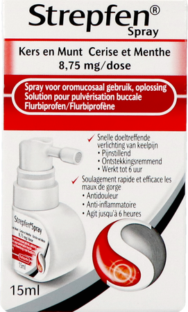 Strepfen 8,75mg Spray Oromucosaal Opl 15ml 1