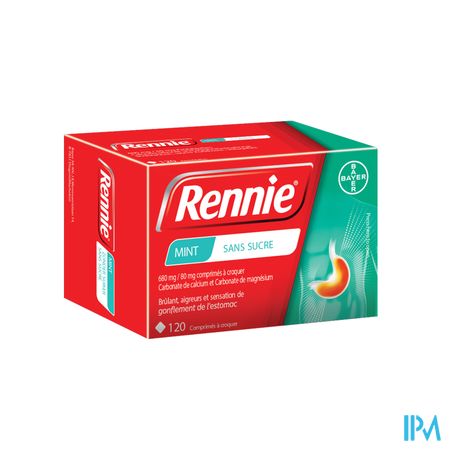 Rennie Sans Sucre Pastilles 120