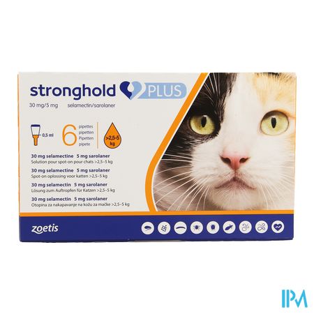 Stronghold Plus 30mg/ 5mg Sol Spot On Chat 6 1