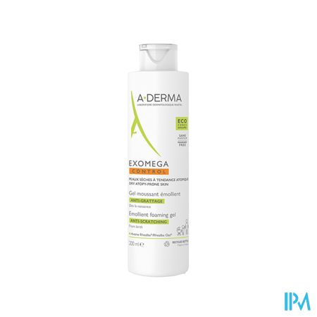 Aderma Exomega Control Emol. Schuimende Gel 200ml