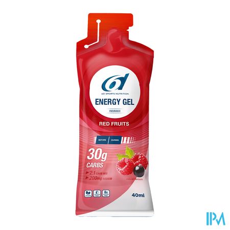 6d Sixd Energy Gel Red Fruits 6x40ml 7