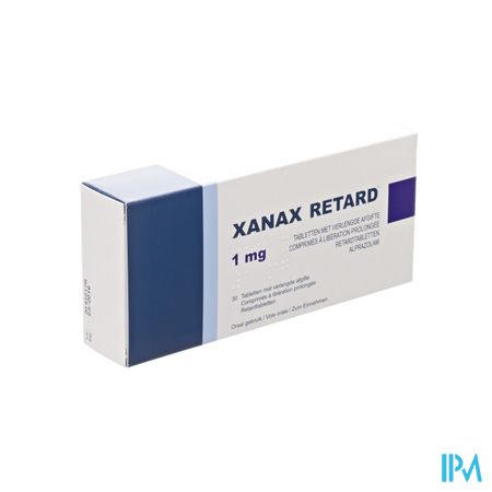 Xanax Retard 1,00mg Impexeco Tabl 30 Pip