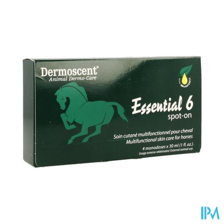 Dermoscent Essential 6 Spot-on Paard Pipet 4x30ml