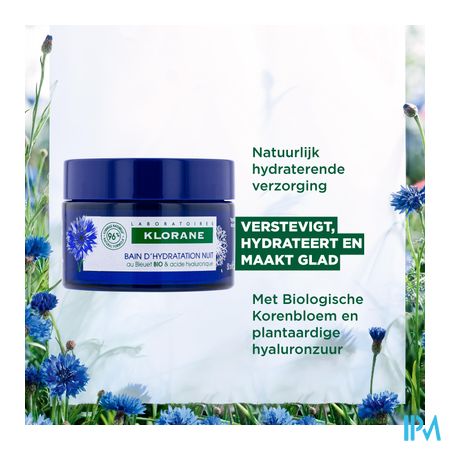 Klorane Gezicht Korenbloem Nacht Hydra Bad 50ml 13
