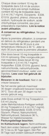 Mounjaro 10,0mg Kwikpen Opl Inj Voorgev.pen 0,6ml 3