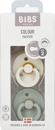 Bibs 2 Fopspeen Duo Sage Ivory 1