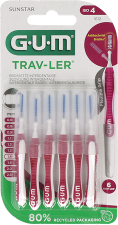 Gum Trav-ler Interdent.borsteltje 1,4mm 6 1612m6 2