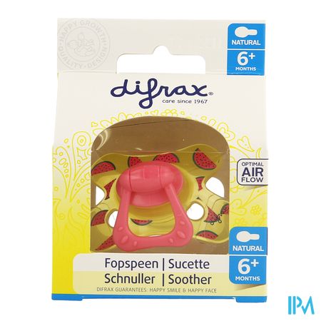 Difrax Sucette Natural 6m+ Girl 12