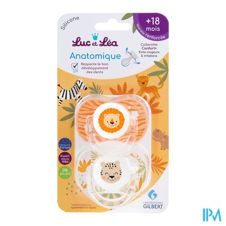 Luc&lea Duo Fopspeen Ana 18m+ Zomer Ring 1