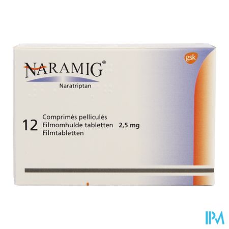 Naramig Impexeco Filmomh Tabl 12 X 2,5mg Pip 1