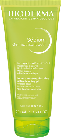 Bioderma Sebium Gel Moussant Actif Tube 200ml 2