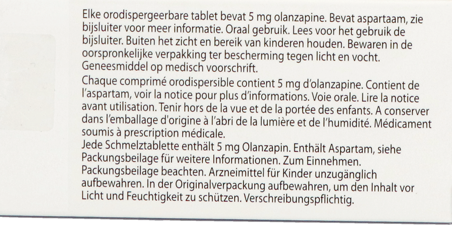 Olanzapine Ab 5mg Comp Orodisp. 98 3