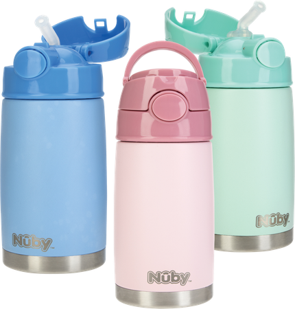 Nuby Pastel Thermosbeker Inox 300ml 3j+ 3