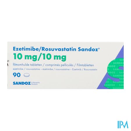 Ezetimibe/rosuvastatin Sandoz 10mg/10mg Tabl 90 1