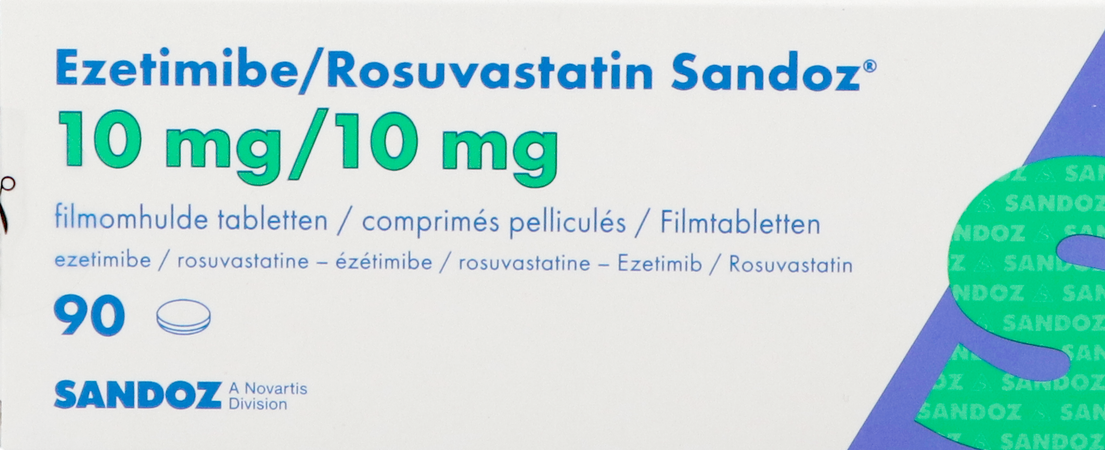 Ezetimibe/rosuvastatin Sandoz 10mg/10mg Tabl 90 1