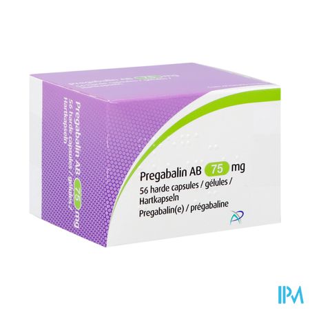 Pregabaline Ab 75mg Harde Caps 56